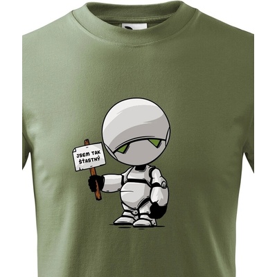 Dětské tričko Marvin Robot Military 69 Canvas Dětské tričko Bezvatriko.cz 2084