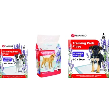 Flamingo Training Mat Medium - Памперс подложка за кучета с аромат на лавандула, 60/45 см- 20 броя