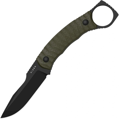 Kizer BILLY BONES AEB-L Black PVD Coating&Stonewashed, G10 1115A1