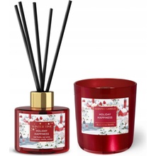 Bartek Set WINTER TIME HOLIDAY HAPPINESS sviečka 150 g + difuzér 100 ml