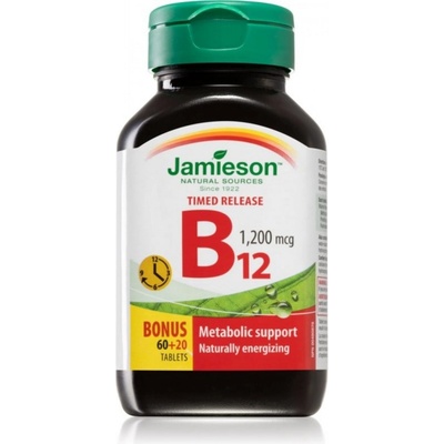 Jamieson Vitamín B12 1200mcg s post.uvolňov. 80 tablet
