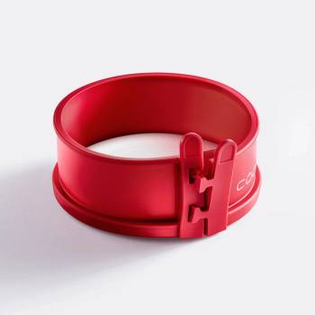 coox Силиконова форма COOX с порцеланова основа в червен цвят - Ø12 х h4 см (COOX 1616-301)