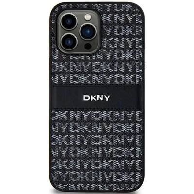 DKNY Кейс DKNY Leather Mono Stripe & Metal Logo за Samsung Galaxy S24+, черен (3666339287481)