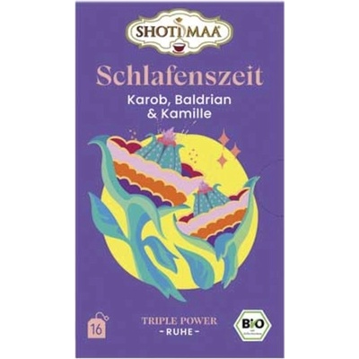 Shoti Maa Био чай Schlafenszeit - рожков, валериана и лайка - 16 пакетчета чай