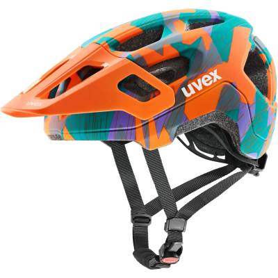 uvex Детска каска за планинско колоездене Uvex Kid's React Jr. Bike helmet - Papaya Camo Matt - размер 52-56 cm (851-1958-0311)