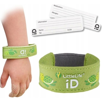 identifikační náramek LittleLife Safety iD Strap Turtle