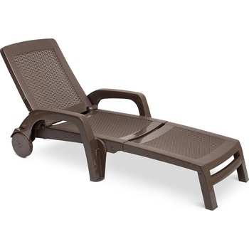 BICA Бахама кафяво Bica technorattan сгъваем шезлонг (BC8990)