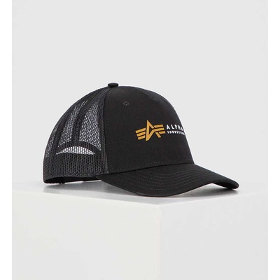Alpha Industries Alpha Label Trucker Cap black