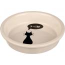Trixie keramická miska s černou kočkou, s okrajem 0,25 l/13 cm