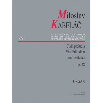 Miloslav Kabeláč Čtyři preludia op. 48