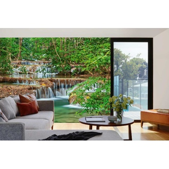 DIMEX ART s. r. o Самозалепваща се флизелинова фототапета водопад в тайландска гора 375 x 250 см
