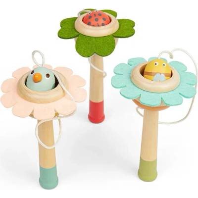 Bigjigs Toys Chytač loptičiek Kvetina s loptičkou 1 ks