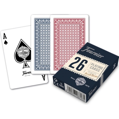 Fournier S.A. Fournier 26 Bridge size pokerové karty Modrá