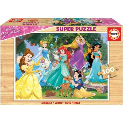 Educa Drevené Disney Princess Disney 100 dielov