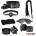 LateToBed BDSM Line 7 Bondage Pieces Set Black