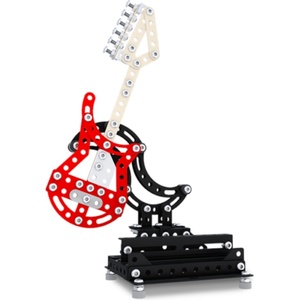 MetalCraft Метален конструктор MetalCraft, Стойка за телефон - Китара FS, червена (M3180-R)