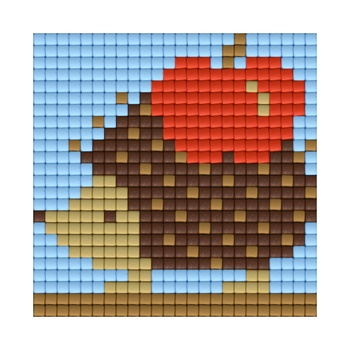 Bright Toys Мозайка с пиксели Bright Toys, 24x24 пиксела - Таралеж (BT24005)
