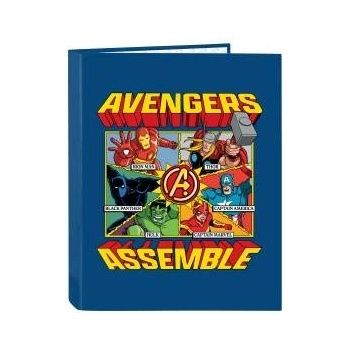 The Avengers Папка с пръстени The Avengers Син Черен A4 26.5 x 33 x 4 cm