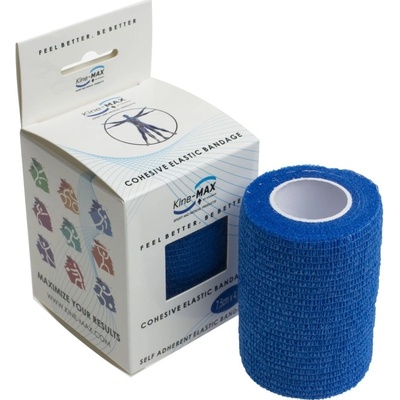 KineMAX Cohesive 7,5 cm x 4,5 m elastické samofixační obinadlo 1 ks modré