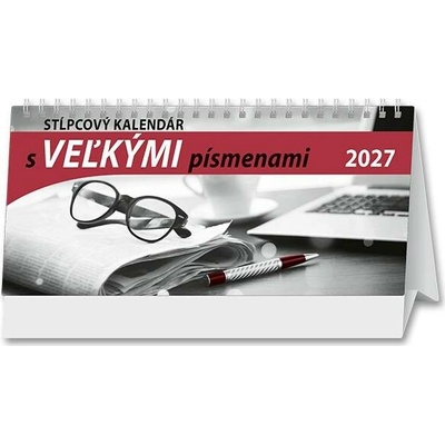 Stolový Riadkový s veľkými písmenami 2027