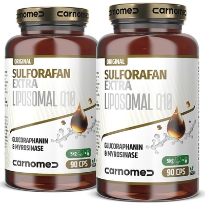CarnoMed 2x Sulforafan EXTRA Liposomal Q10 90 kapslí