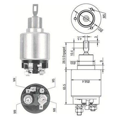 Elektromagnetický spínač, startér MAGNETI MARELLI 940113050323