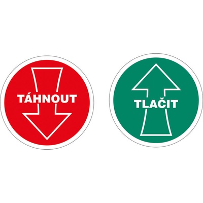 Walteco Táhnout x tlačit (oboustranná), 90x90mm, samolepka , 20096