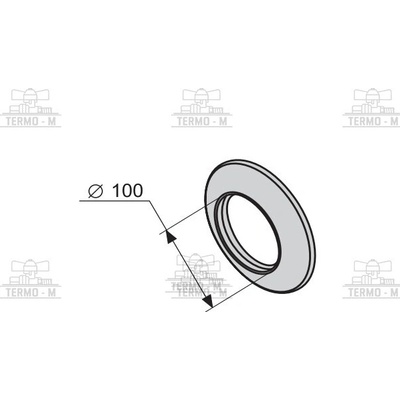 PROTHERM Ružica silikónová Ø 100 mm – vonkajšia SR1D 5301