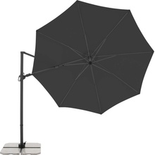 Derby DX 335 cm kvalitný záhradný slnečník s bočnou nohou antracit 840