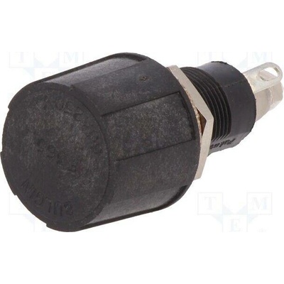 BULGIN FX0365 Zásuvka; 5x20mm; 250V; na panel; černá; UL94V-0; polyamid; IP66
