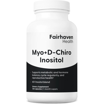 Fairhaven Health Myo + D-Chiro Inositol, 120 капсули, Fairhaven Health