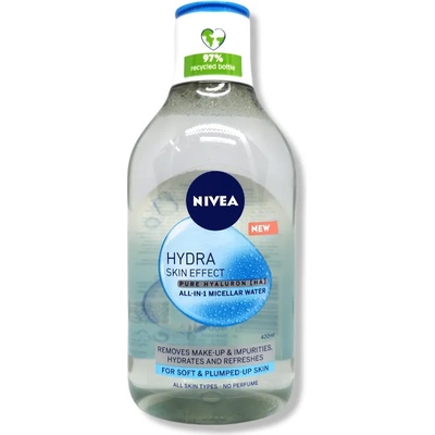 Nivea мицеларна вода, Hydra skin effect, 400мл