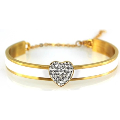MPM ocelový z chirurgické oceli Bracelet 7569 Gold White