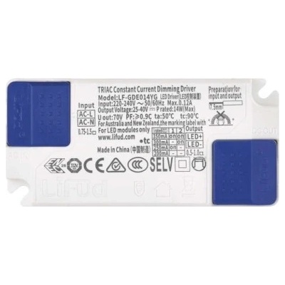 Triakově stmívatelný driver pro LED svítidla 350mA 14W