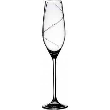 Bohemia Crystal Sklenice na sekt flétny Silhouette 6 ks 210 ml