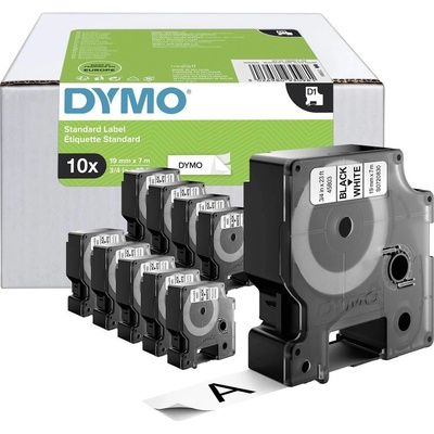 etikety sada 10 ks DYMO D1 2093098 polyester Farba pásky: biela Farba písma:čierna 19 mm 7 m