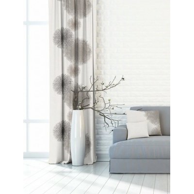 Dekoratívny alebo látkový záves, OXY Strapce, sivobiely, 150 cm 150 cm