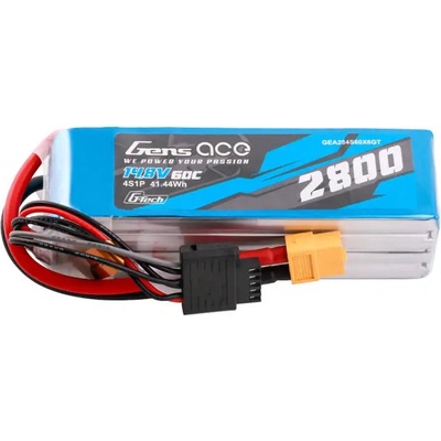 Gens ace Батерия Gens ace G-Tech Soaring, 2800mAh, 14.8V, 60C, 4S1P, LiPo XT60 (GEA284S60X6GT)