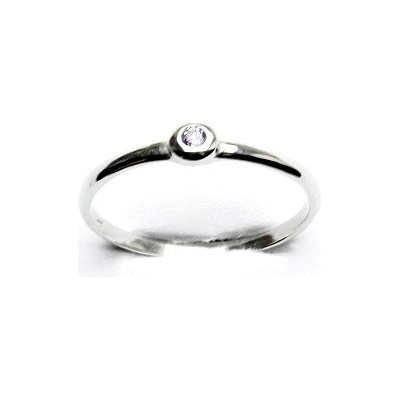 Čištín Stříbrný zirkon ametyst T 1523