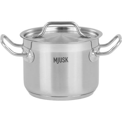 MJUSK Hrnec o objemu 2,4 l a průměru 160 mm s víkem z nerezové oceli 21612