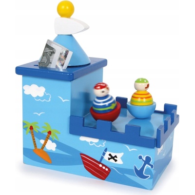 small foot Drevená hracia pokladnička Olli a Bolli