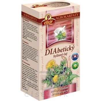 Agrokarpaty diabetické ČAJ čistý přírodní produkt 20 x 2 g