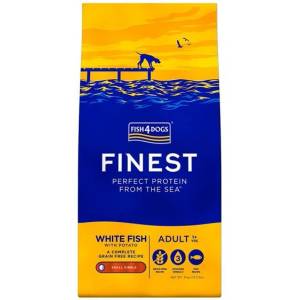 Fish4Dogs finest Бял рибен възрастен мини 12 кг