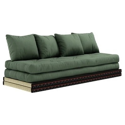 sofa CHICO by Karup 80*200 cm + futon olive green 756