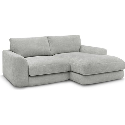 Bobochic Светлосив шенилов ъглов диван (десен ъгъл) Leonore - Bobochic Paris (109483)