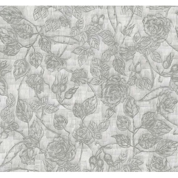 DIMEX ART s. r. o Луксозна флизелинова тапета сиви рози