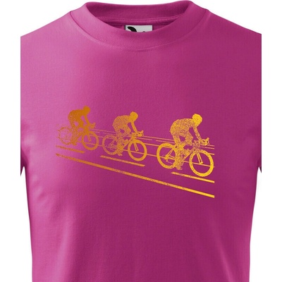 Dětské tričko cyklisté Purpurová Canvas Dětské tričko Bezvatriko.cz 1707