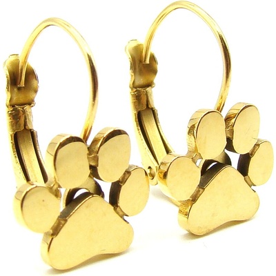 Steel Jewelry Náušnice DÁMSKÉ TLAPKY z Chirurgické oceli GOLD NS250183