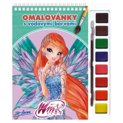 Winx Club Bloom Omalovánky s vodovými barvami