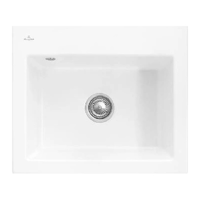 Villeroy & Boch Subway 60 Keramický dřez 600x510 mm, CeramicPlus, Stone White